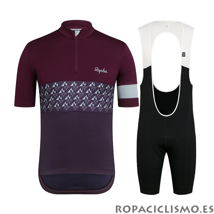 2021 Maillot Rapha Tirantes Mangas Cortas Apagado Violeta