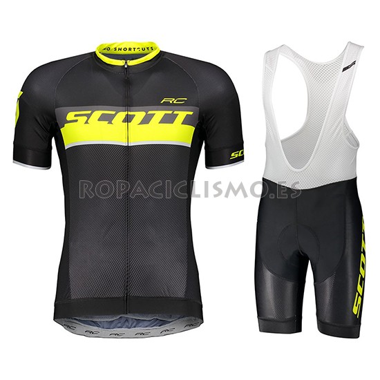 2018 Maillot Scott Rc Tirantes Mangas Cortas Amarillo