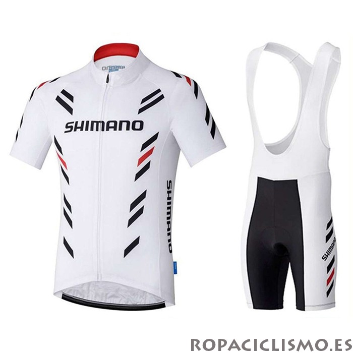 2021 Maillot Shimano Tirantes Mangas Cortas Amarillo