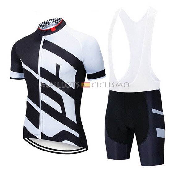 2019 Maillot Specialized Tirantes Mangas Cortas Blanco Negro