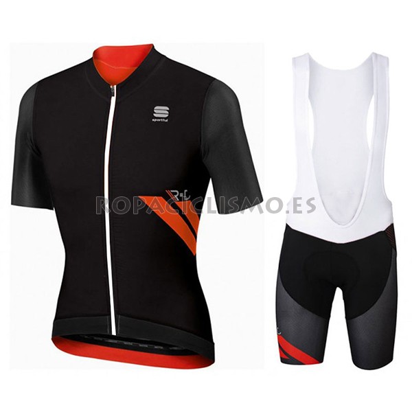 2017 Maillot Sportful R&D Ultraskin tirantes mangas cortas negro