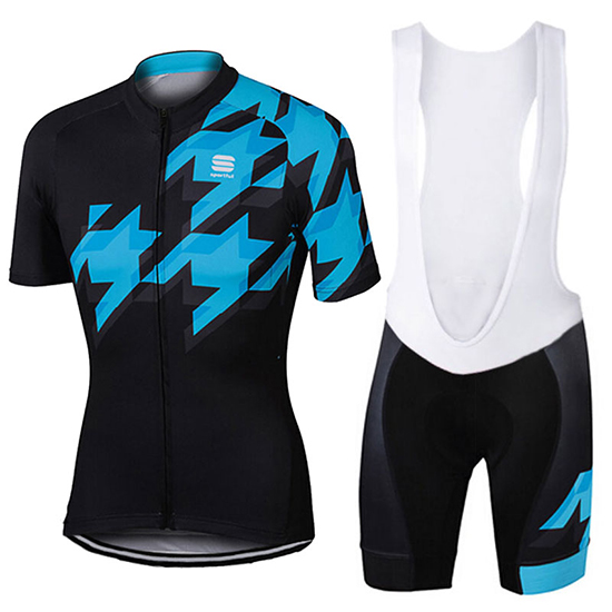 2017 Maillot Sportful Tirantes Mangas Cortas negro e azul