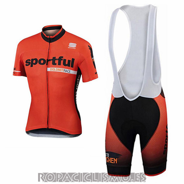 2017 Maillot Sportful Tirantes Mangas cortas naranja