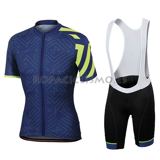 2018 Maillot Sportful Tirantes Mangas Cortas Prism Spento Azul