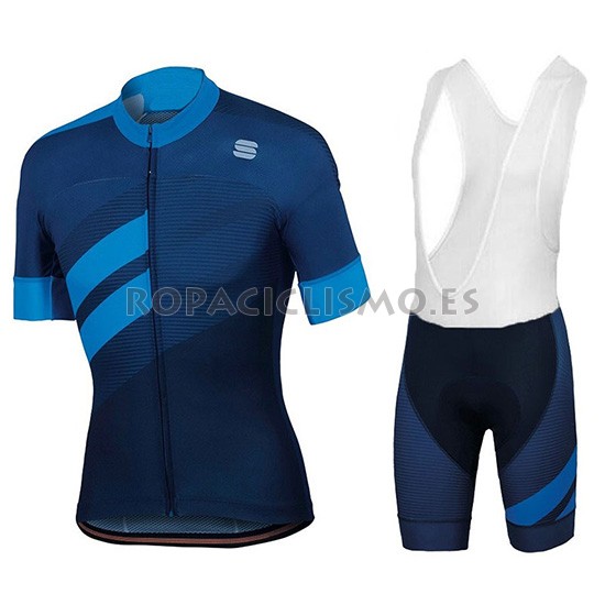 2018 Maillot Sportful Tirantes Mangas Cortas Spento Azul