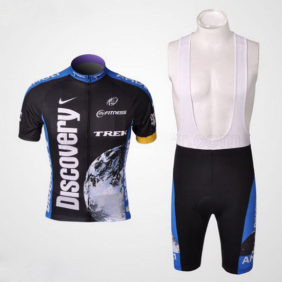 2007 Maillot Trek Tirantes Mangas Cortas Negro Y Azul