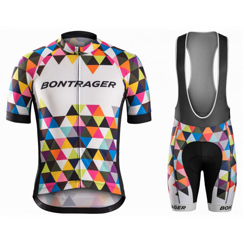 2016 Maillot Bontrager Tirantes Mangas Cortas Negro Y Blanco