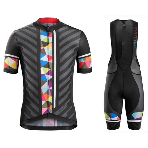 2016 Maillot Bontrager Tirantes Mangas Cortas Negro Y Rojo