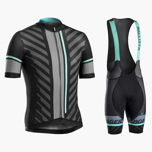 2016 Maillot Bontrager Tirantes Mangas Cortas Negro Y verde