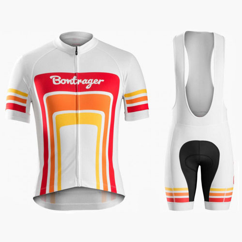 2016 Maillot Bontrager Tirantes Mangas Cortas Rojo Y Blanco