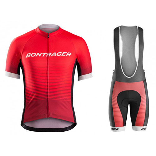 2016 Maillot Bontrager Tirantes Mangas Cortas Rojo Y Negro