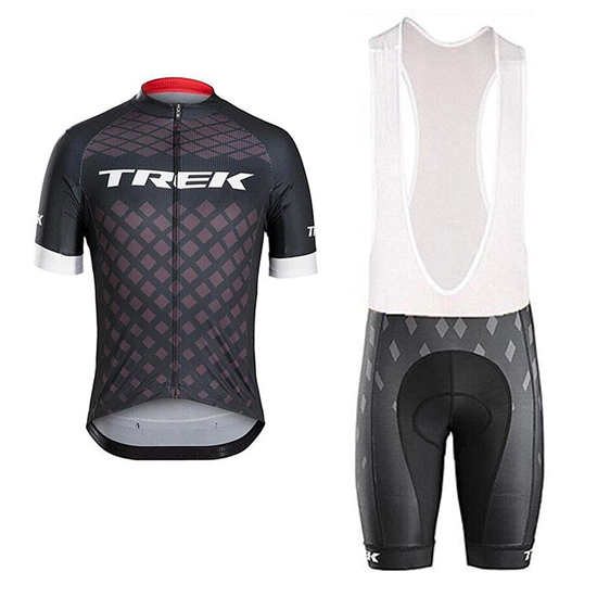 2017 Maillot Trek Tirantes Mangas Cortas gris