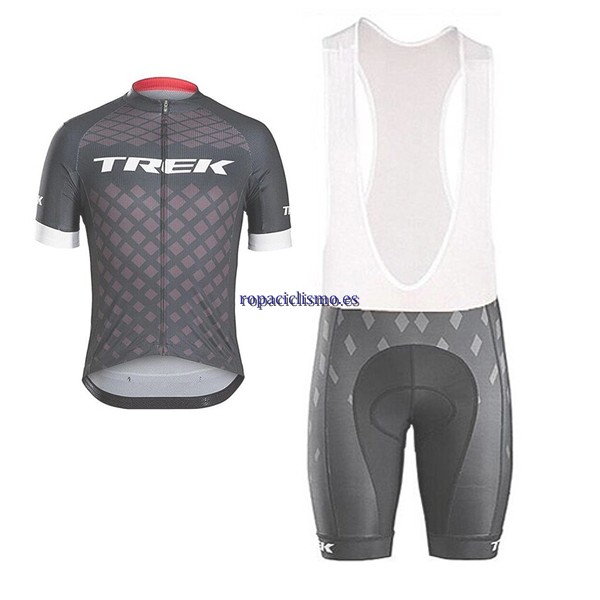 2017 Maillot Trek Tirantes Mangas Cortas negro