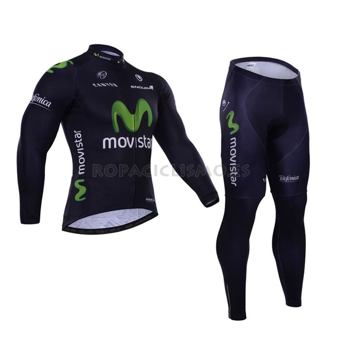 2015 Maillot movistar mangas largas