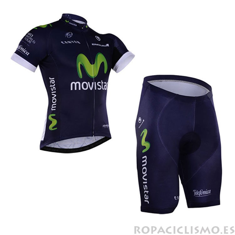 2016 Maillot Movistar Camiseta Mangas Cortas