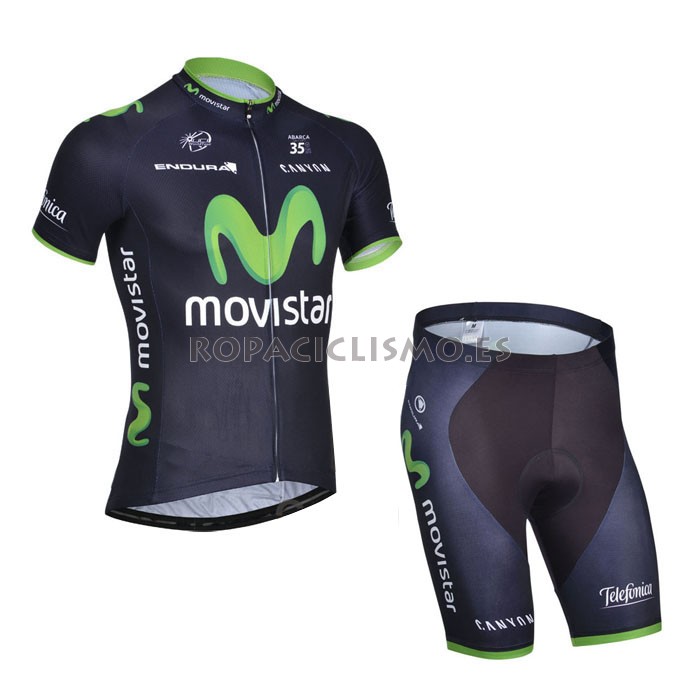 2014 Maillot movistar Noir