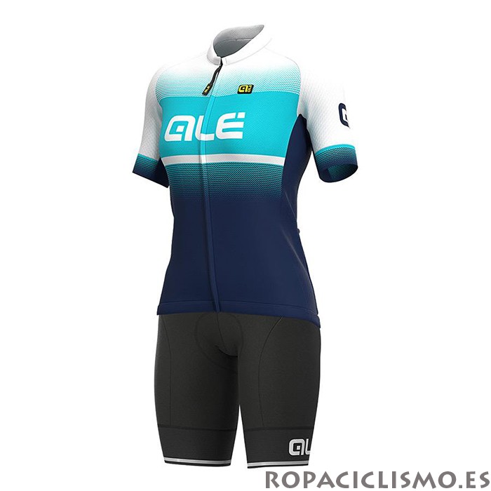 2021 Maillot Mujer ALE Tirantes Mangas Cortas Azul Claro