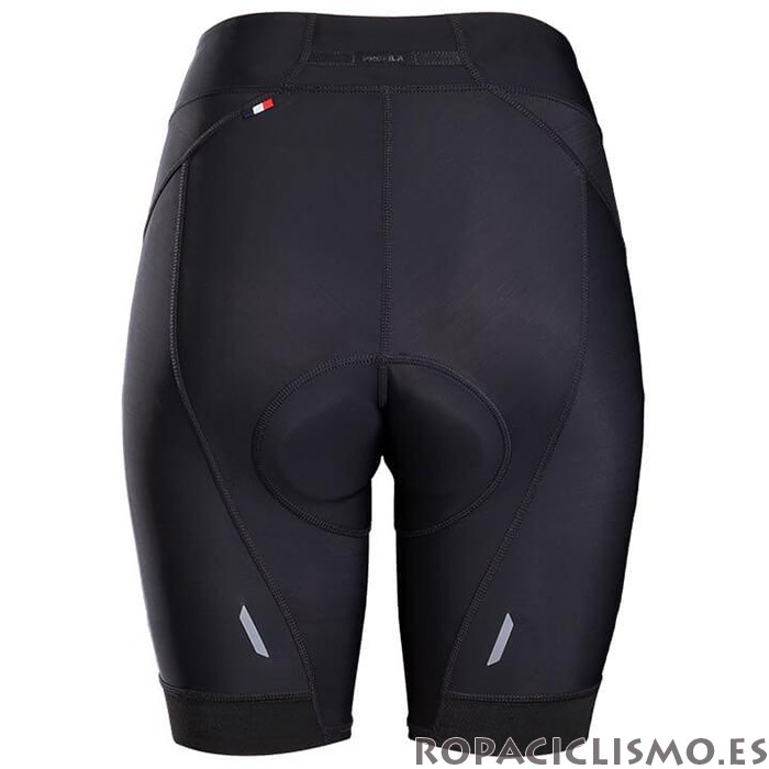 2020 Maillot Mujer Bontrage Tirantes Mangas Cortas Fucsia Apagado Azul