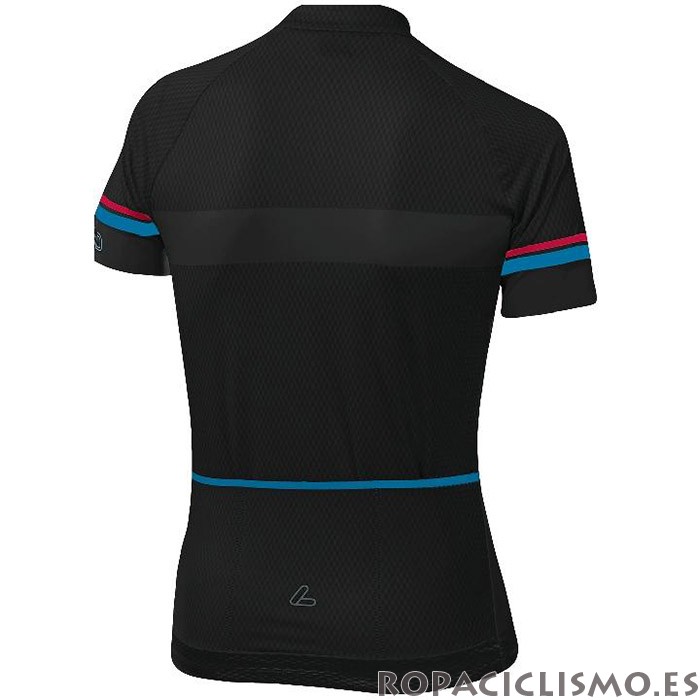 2020 Maillot Mujer Loffler Tirantes Mangas Cortas Rosa Azul Negro