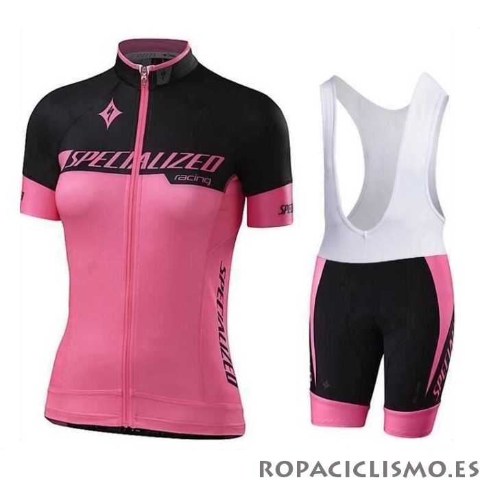 2020 Maillot Mujer Specialized Tirantes Mangas Cortas Negro Rosa