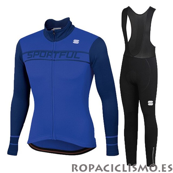 2020 Maillot Mujer Sportful Tirantes Mangas Largas Azul