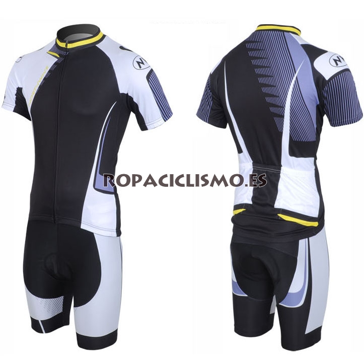 2013 Maillot north negro mangas cortas