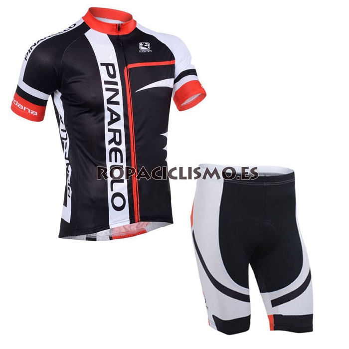 2013 Maillot pinarello negro mangas cortas