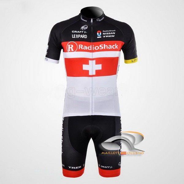 2012 Maillot radioshack mangas cortas