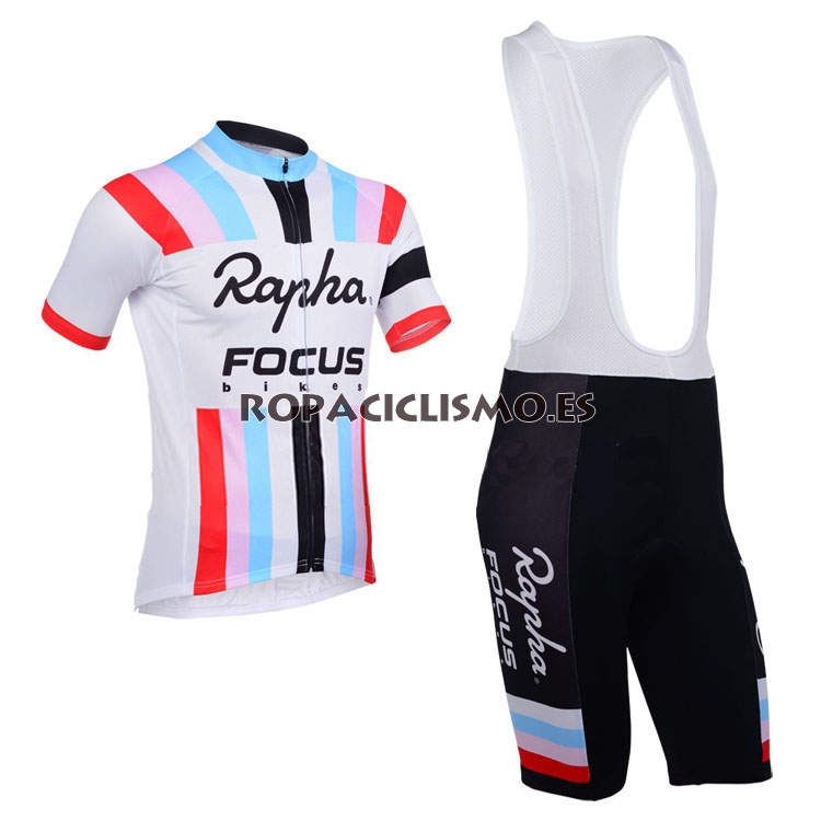 2013 Maillot rapha blanco mangas cortas tirantes