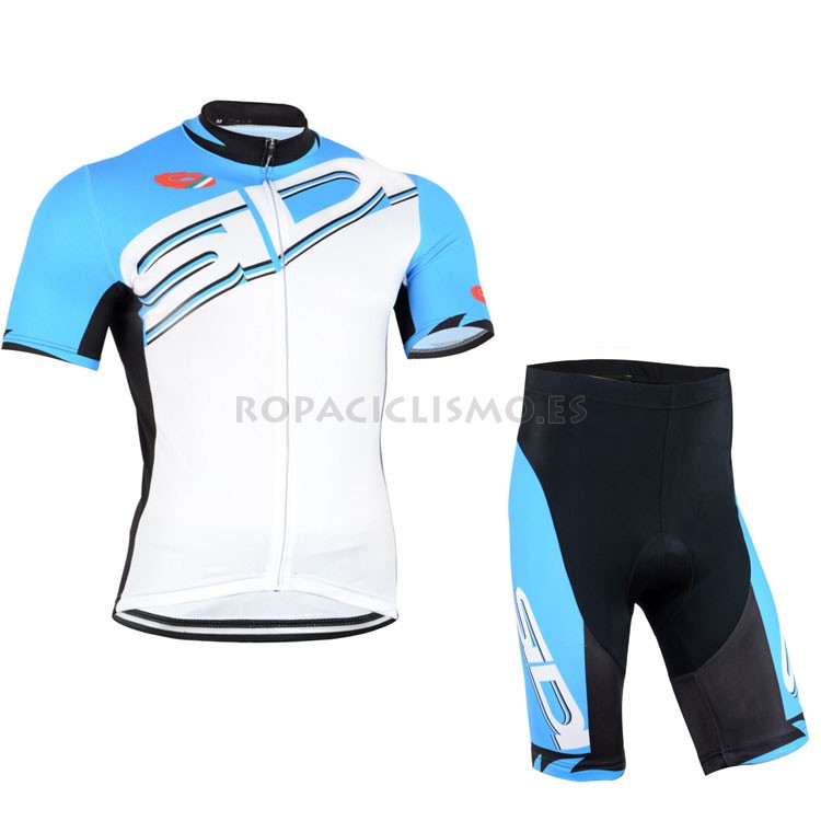 2015 Maillot SIDI mangas cortas Azul