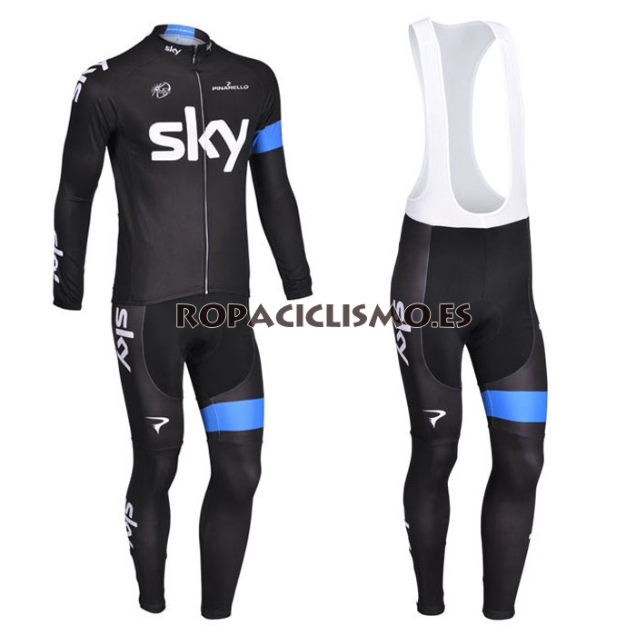 2013 Maillot Sky tirantes mangas largas