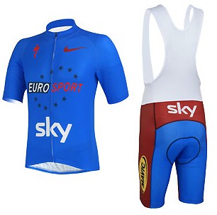 Maillot sky mangas cortas tirantes Azul