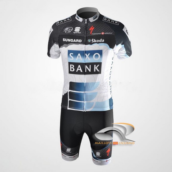 2010 Maillot saxobank mangas cortas