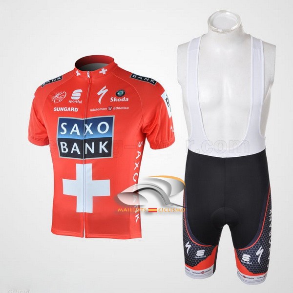 2010 Maillot saxobank mangas cortas tirantes