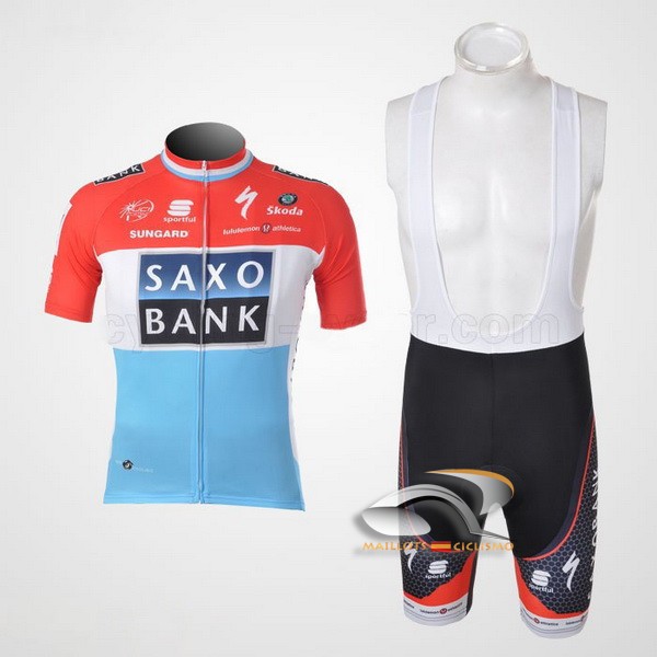 2010 Maillot saxobank mangas cortas tirantes