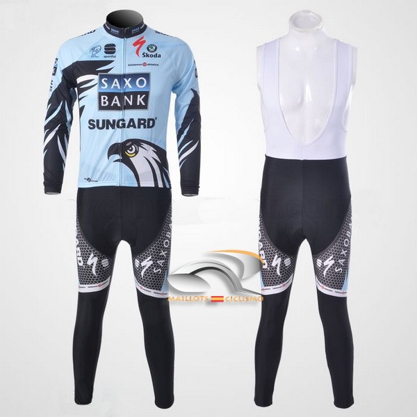 2011 Maillot saxobank mangas largas tirantes