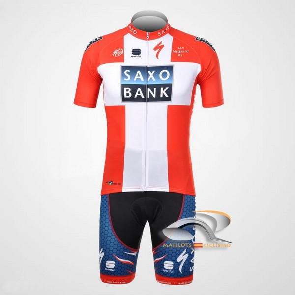 2012 Maillot saxobank mangas cortas