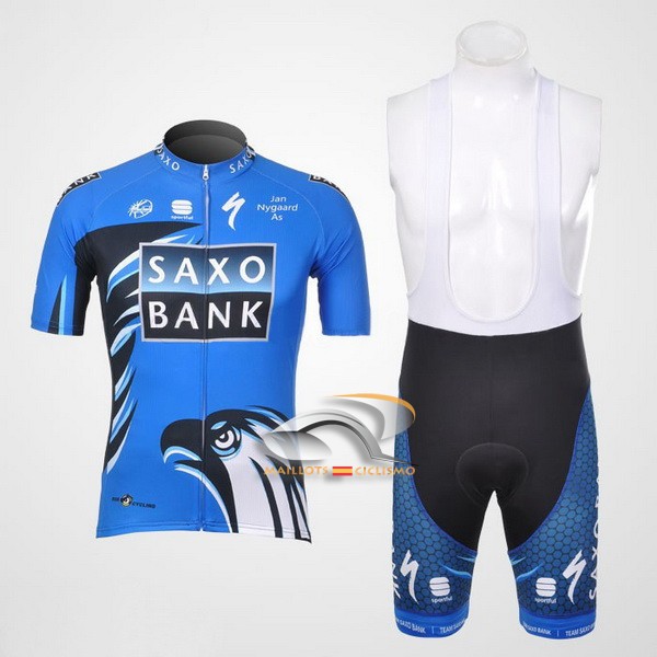 2012 Maillot saxobank mangas cortas tirantes