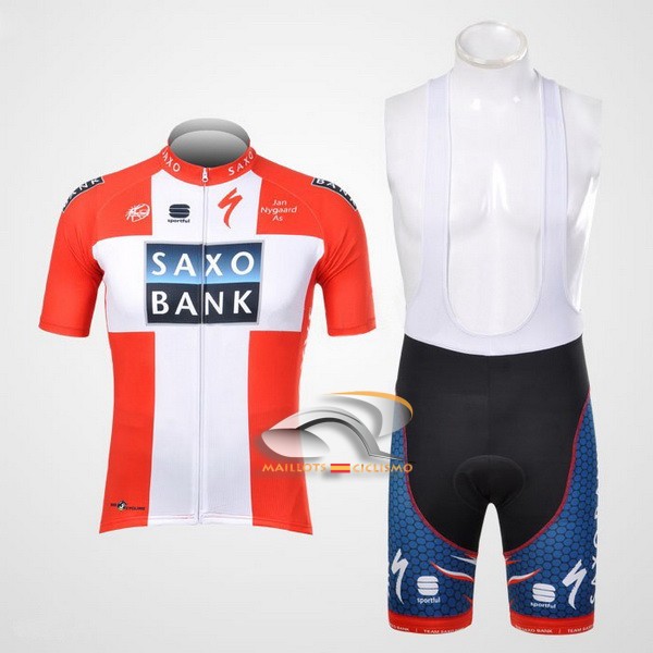 2012 Maillot saxobank mangas cortas tirantes