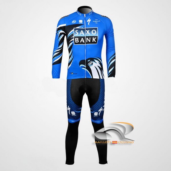 2012 Maillot saxobank mangas largas