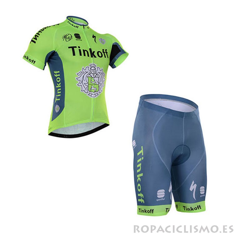 2016 Maillot Saxo Bank Camiseta Mangas Cortas Verd