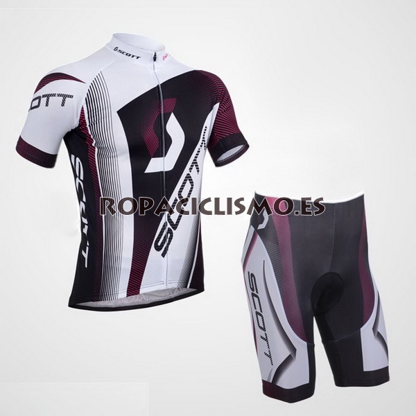 2013 Maillot scott mangas cortas púrpura