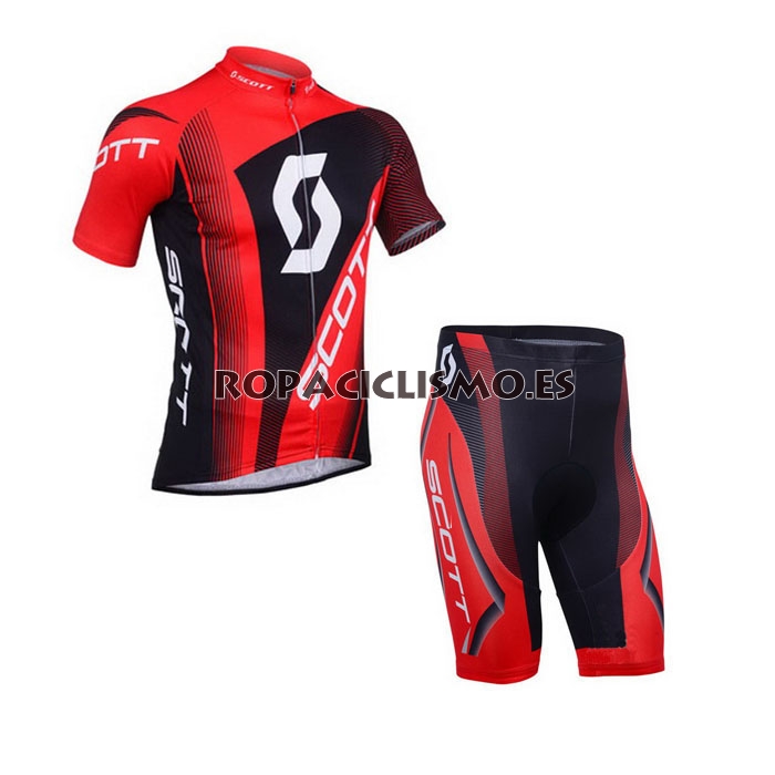 2013 Maillot scott mangas cortas rojo