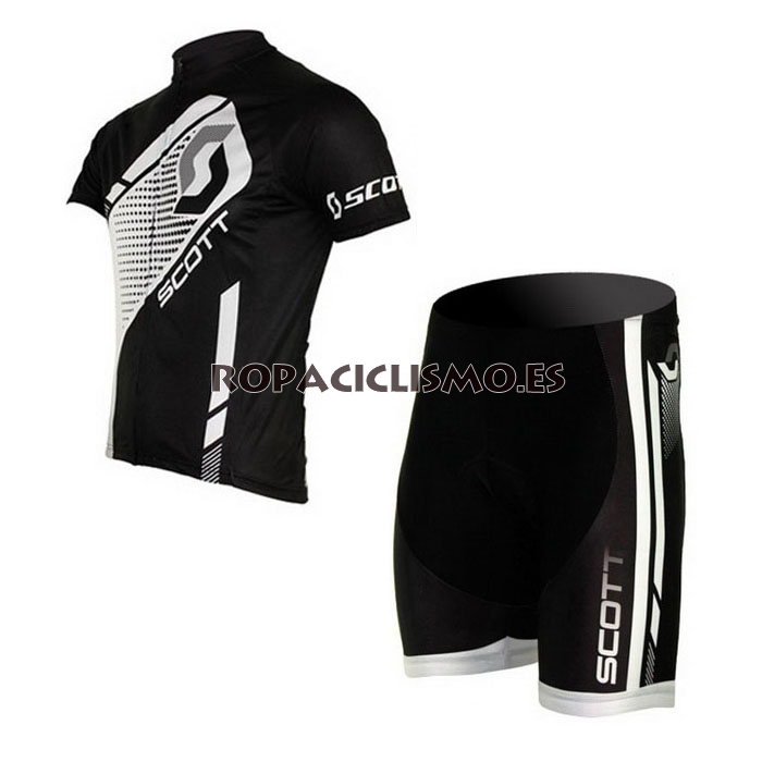 2013 Maillot scott mangas cortas negro