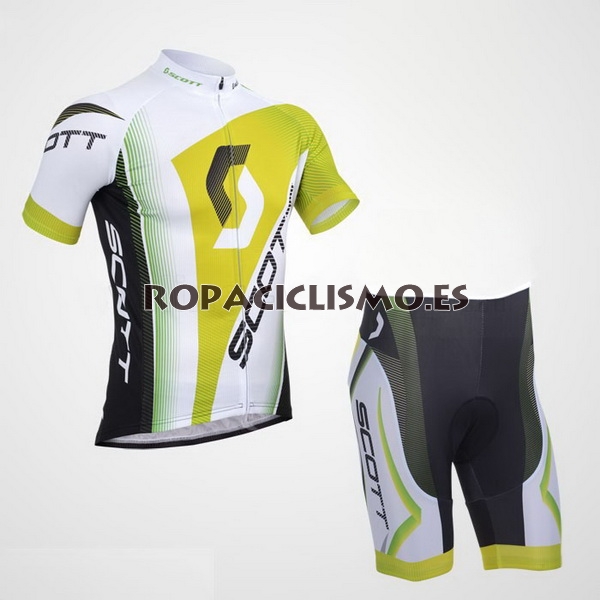 2013 Maillot scott mangas cortas limón