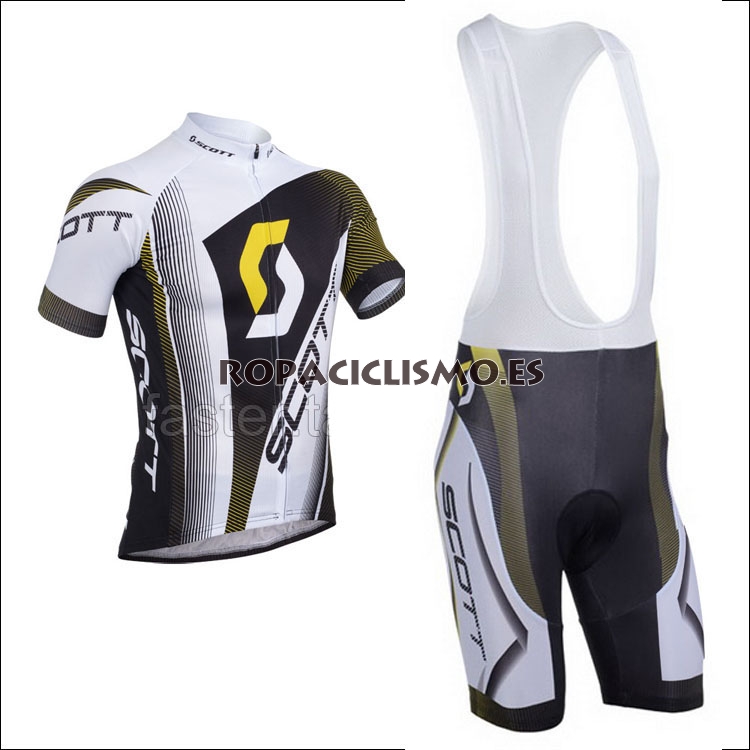 2013 Maillot scott mangas cortas tirantes negro