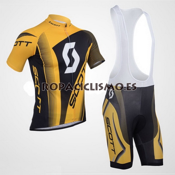 2013 Maillot scott mangas cortas tirantes naranja