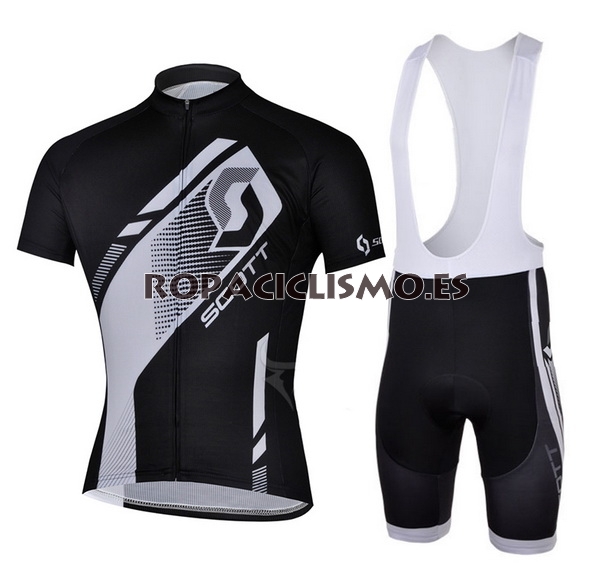 2013 Maillot scott mangas cortas tirantes negro