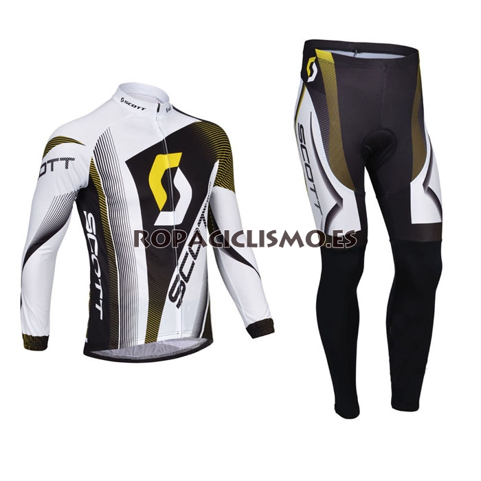 2013 Maillot scott mangas largas negro