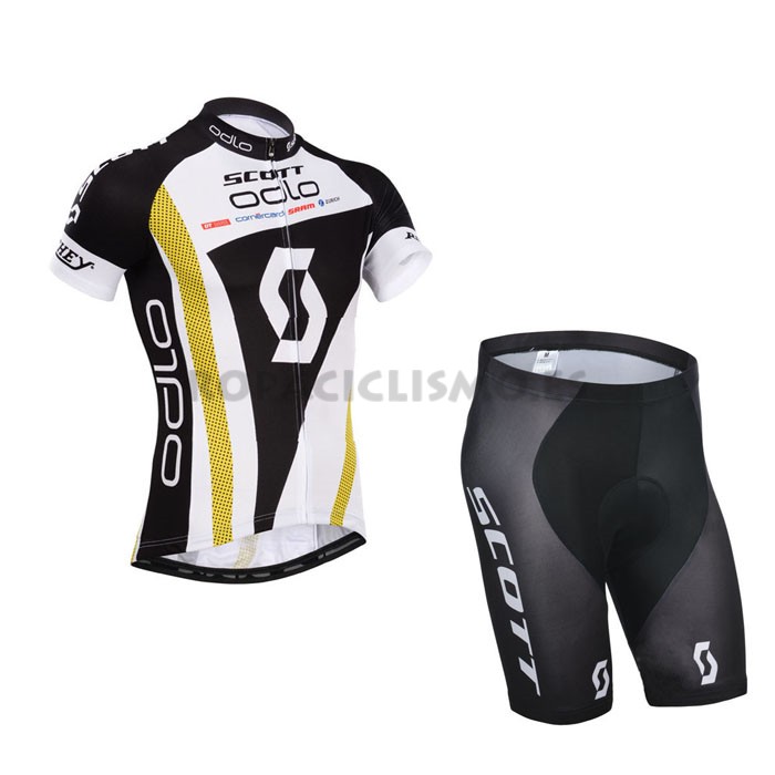 2014 Maillot scott mangas cortas negro